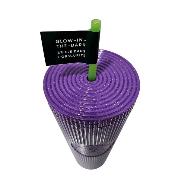 Starbucks 2024 Purple Potion Glow-in-the-Dark Cold Cup Tumbler Venti 24 OZ NWT - Picture 5 of 6